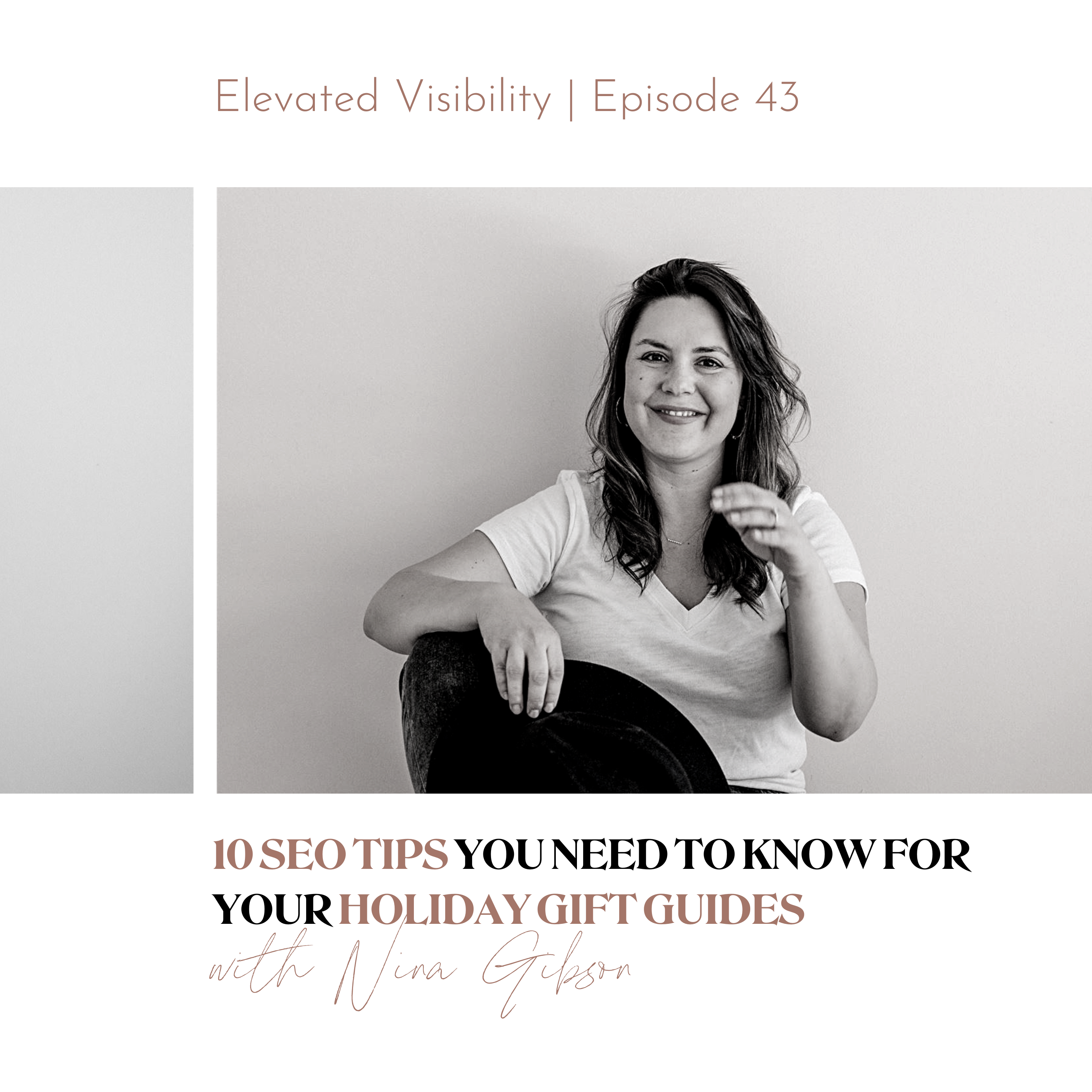 The Elevated Visibility Podcast Episode 43 featured image - 10 SEO Tips You Need to Know For Your Holiday Gift Guides